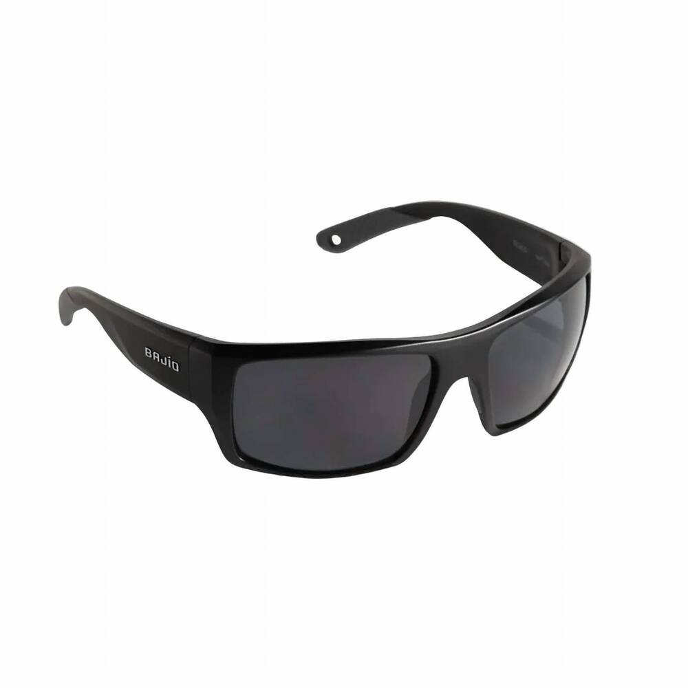 NEW BAJIO men's nato sunglasses in matte black / grey glass